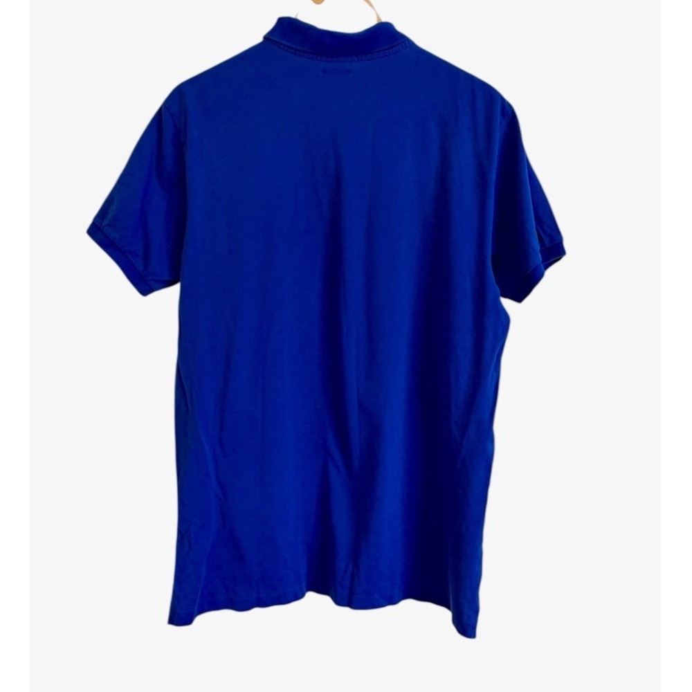 Polo Ralph Lauren Shirt Pima Stretch Mesh‎ Blue Short Sleeve Mens L Preppy Golf